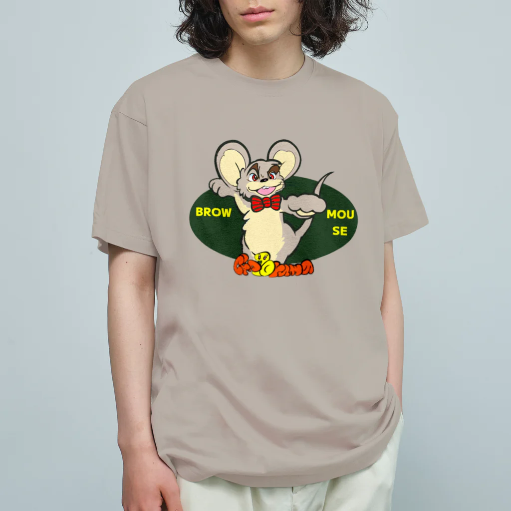 ちゃとらま　CHA10ramaのBROW☆MOUSE　（干支シリーズ） Organic Cotton T-Shirt