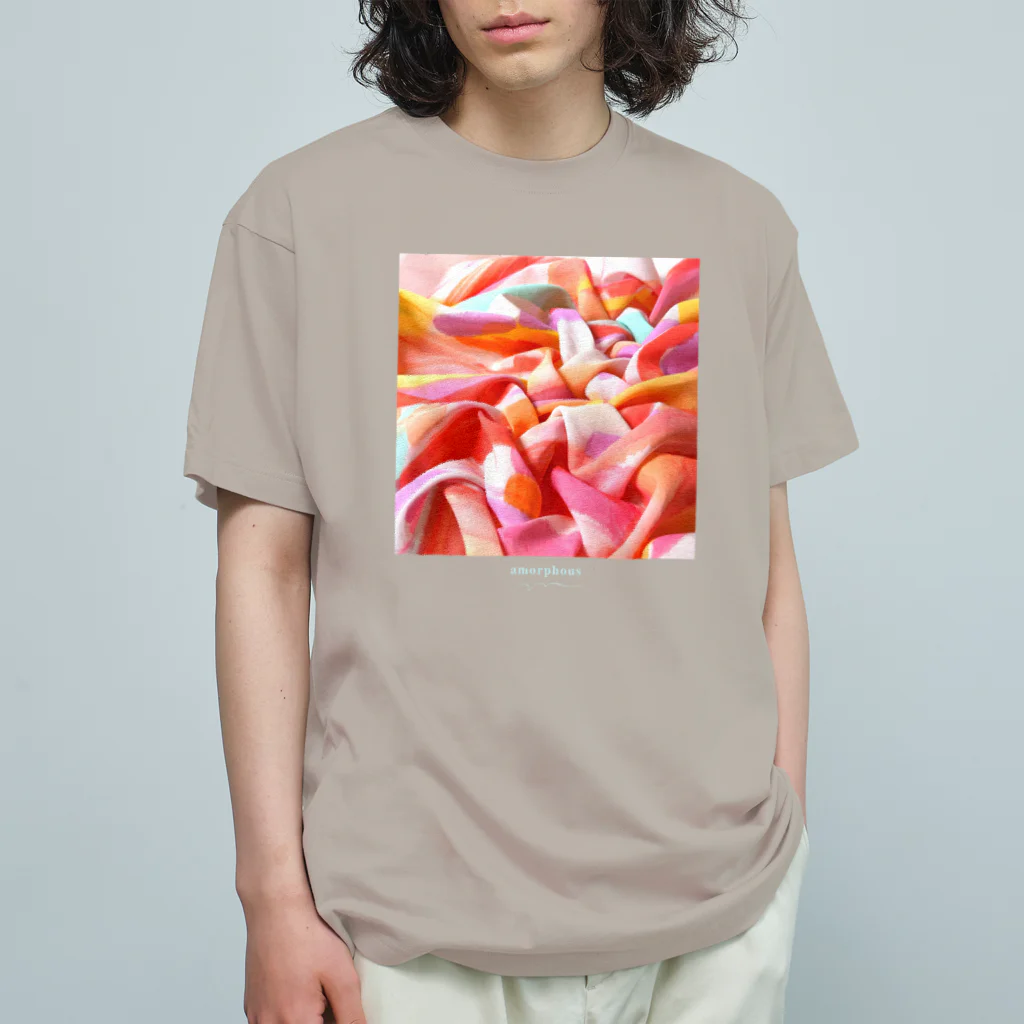 amorphousのW -えがおのしわ- シリーズ01 Organic Cotton T-Shirt