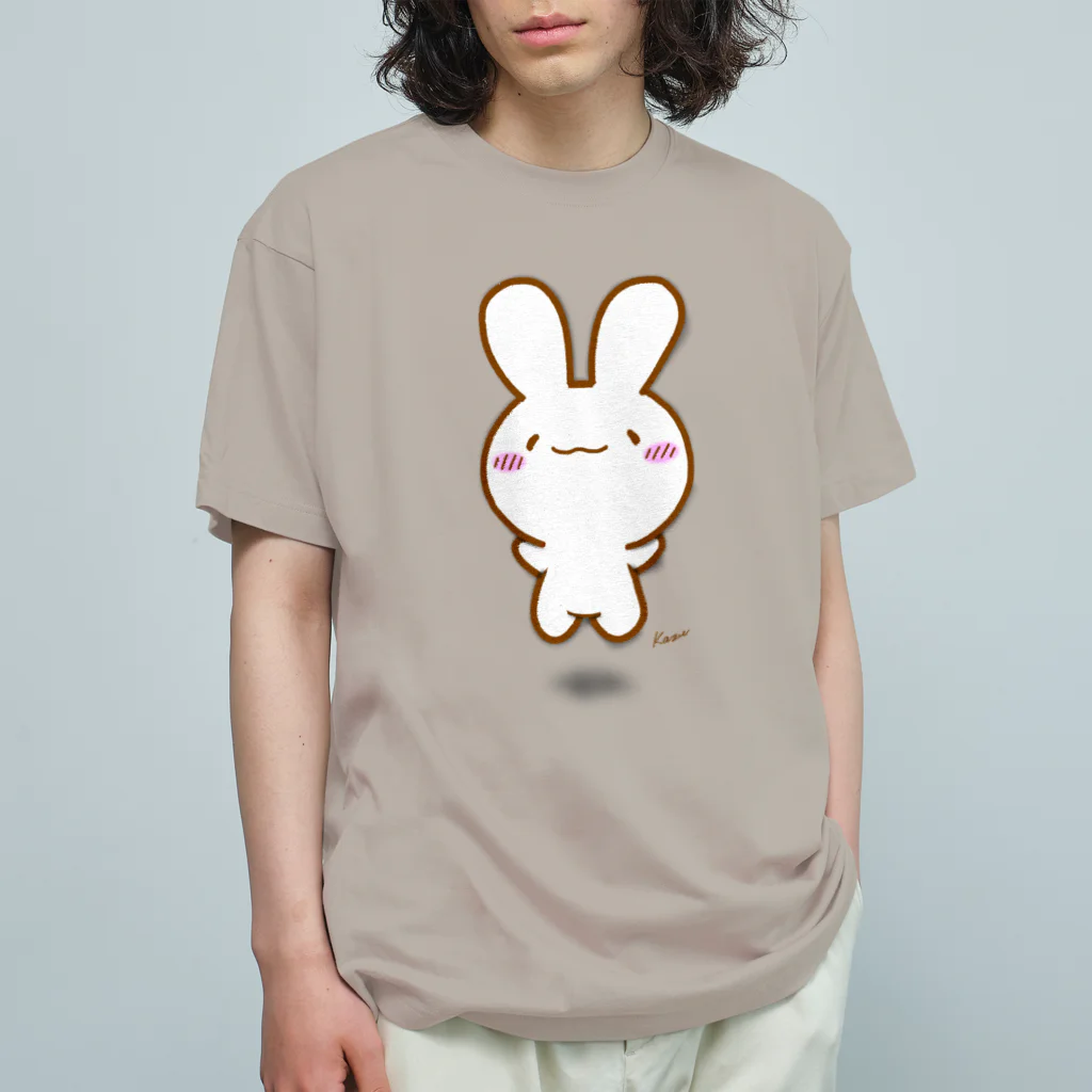 グッズショップKAZUのぴょんけあうさ オーガニックコットンTシャツ