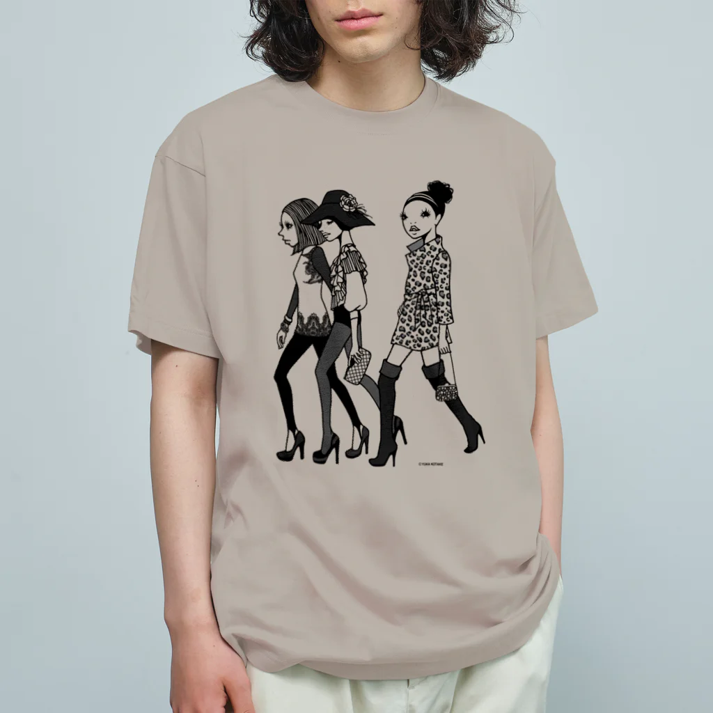 イラストレーターこたけゆか 公式オリジナルグッズのHEY LADIES!  Organic Cotton T-Shirt