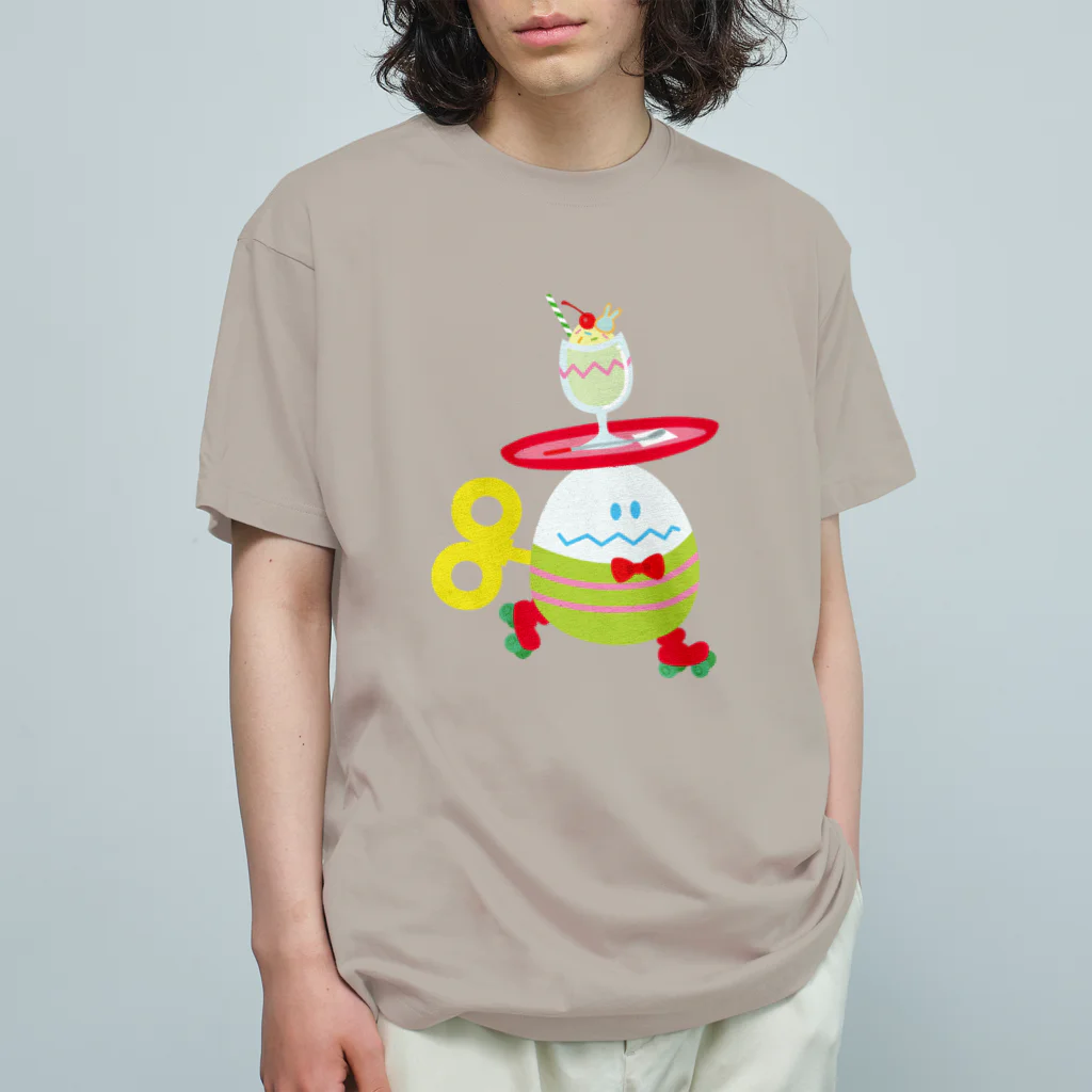 めろめろ♡すとあ〜のウェイターエッグ オーガニックコットンTシャツ