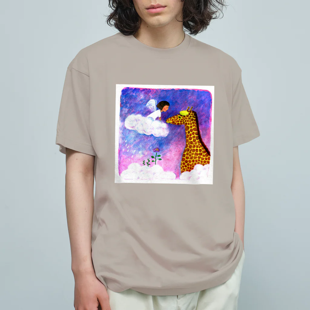 PETDOGSのAngel and giraffe Organic Cotton T-Shirt