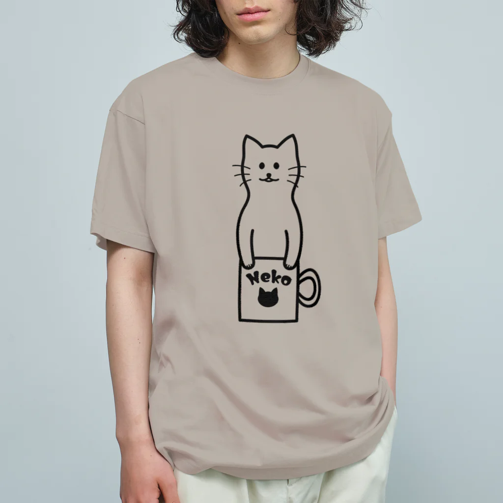 TGTの【猫コップ】 Organic Cotton T-Shirt