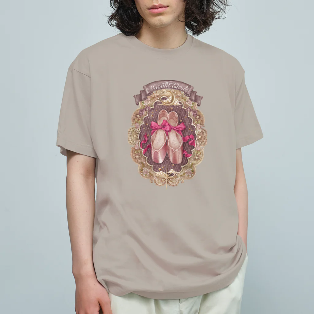 千秋薫オリジナルshopのMoonlit EtudeTシャツ【トウシューズ】 オーガニックコットンTシャツ