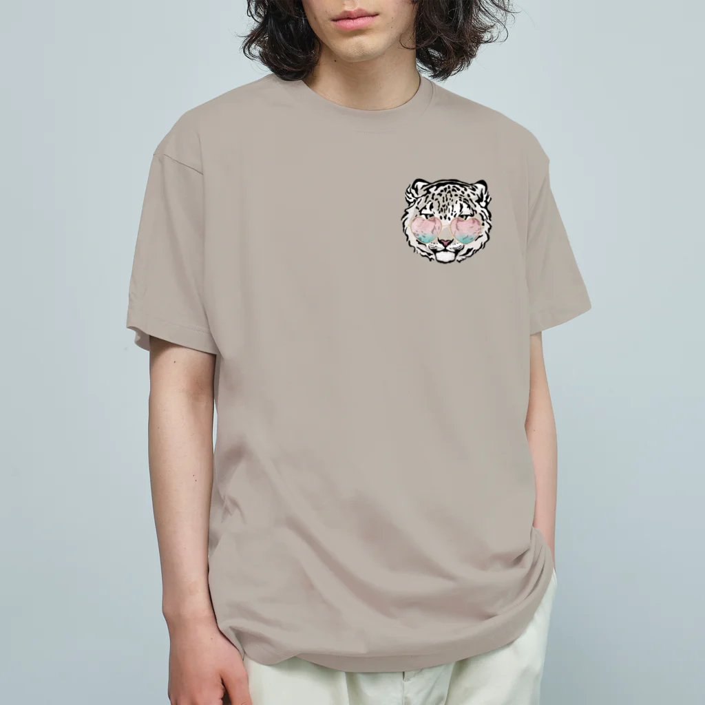 LaminaのSnow Leopard オーガニックコットンTシャツ