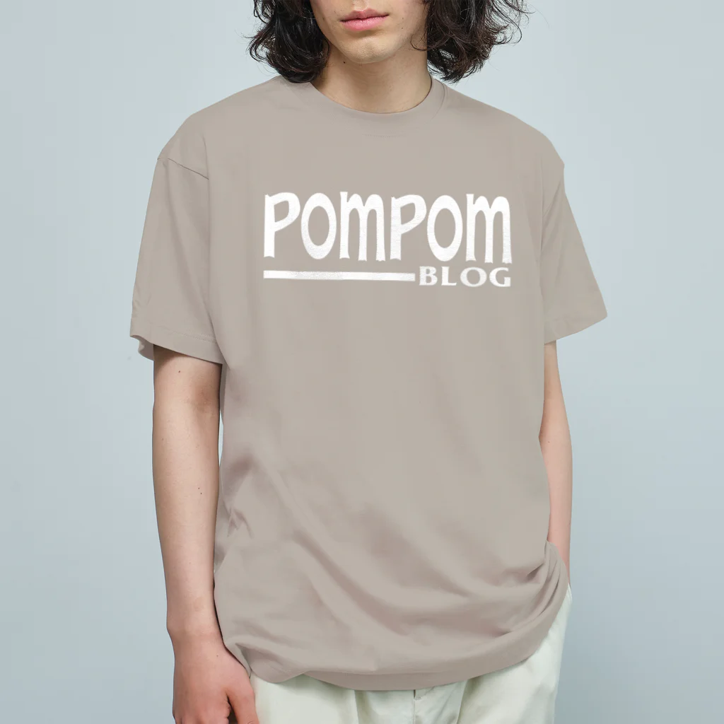 mf@PomPomBlogのPOM CRUZ（white） オーガニックコットンTシャツ
