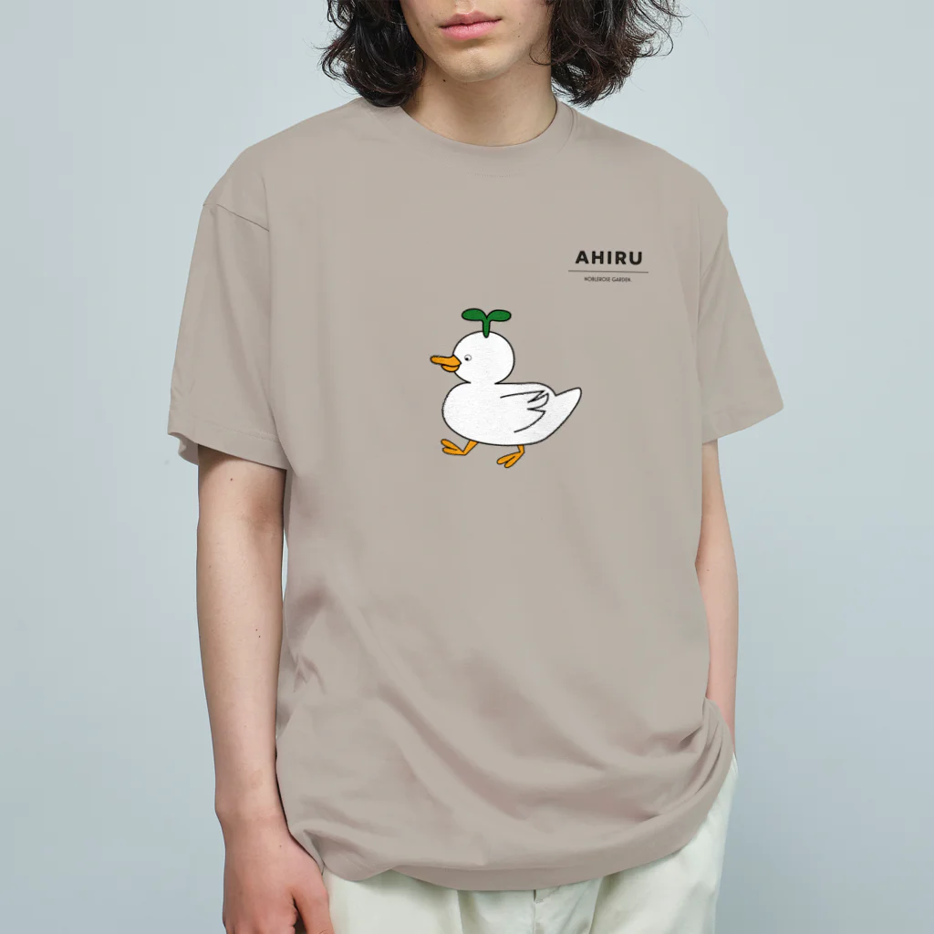 NOBLEROSEGRAFFITIのAHIRU（アヒルさん） オーガニックコットンTシャツ