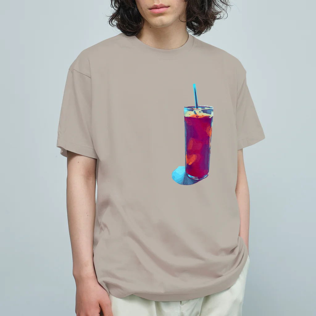 わらしゃんどのアイスコーヒー オーガニックコットンTシャツ