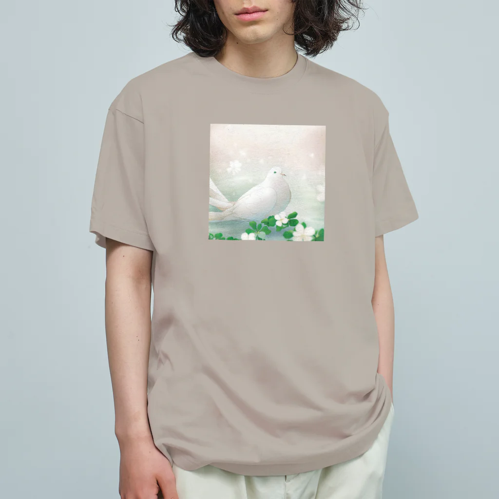 こりすまるの夢幻　鳩　清ら Organic Cotton T-Shirt