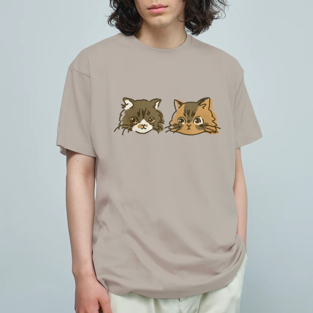 猫のきぬくんのお店のかわいいこといつもいっしょ オーガニックコットンTシャツ