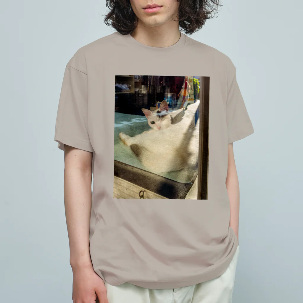 Akahige Photo-goodsのNostalgia cat オーガニックコットンTシャツ