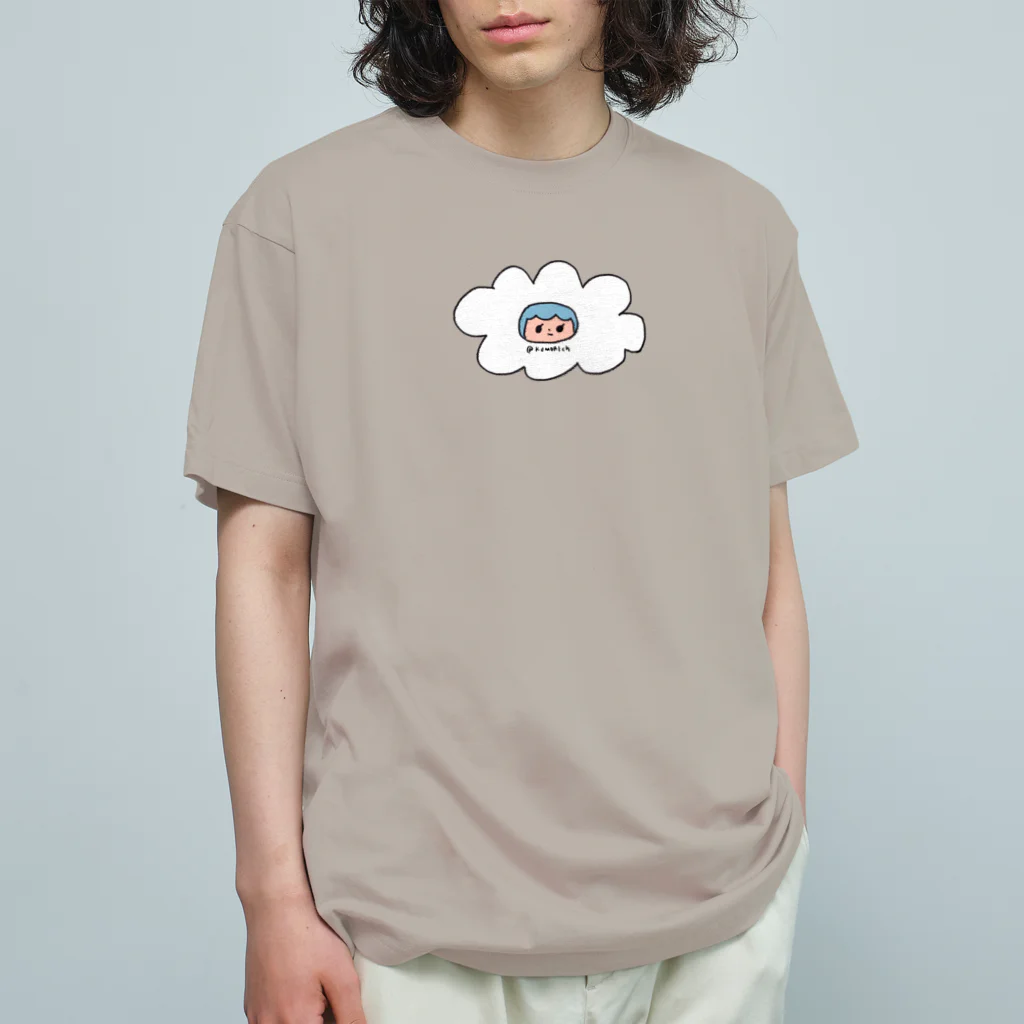 KUMORIの雲なくもりちゃん オーガニックコットンTシャツ