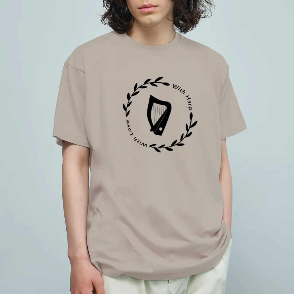 あんぱんのWith Harp, With Love オーガニックコットンTシャツ