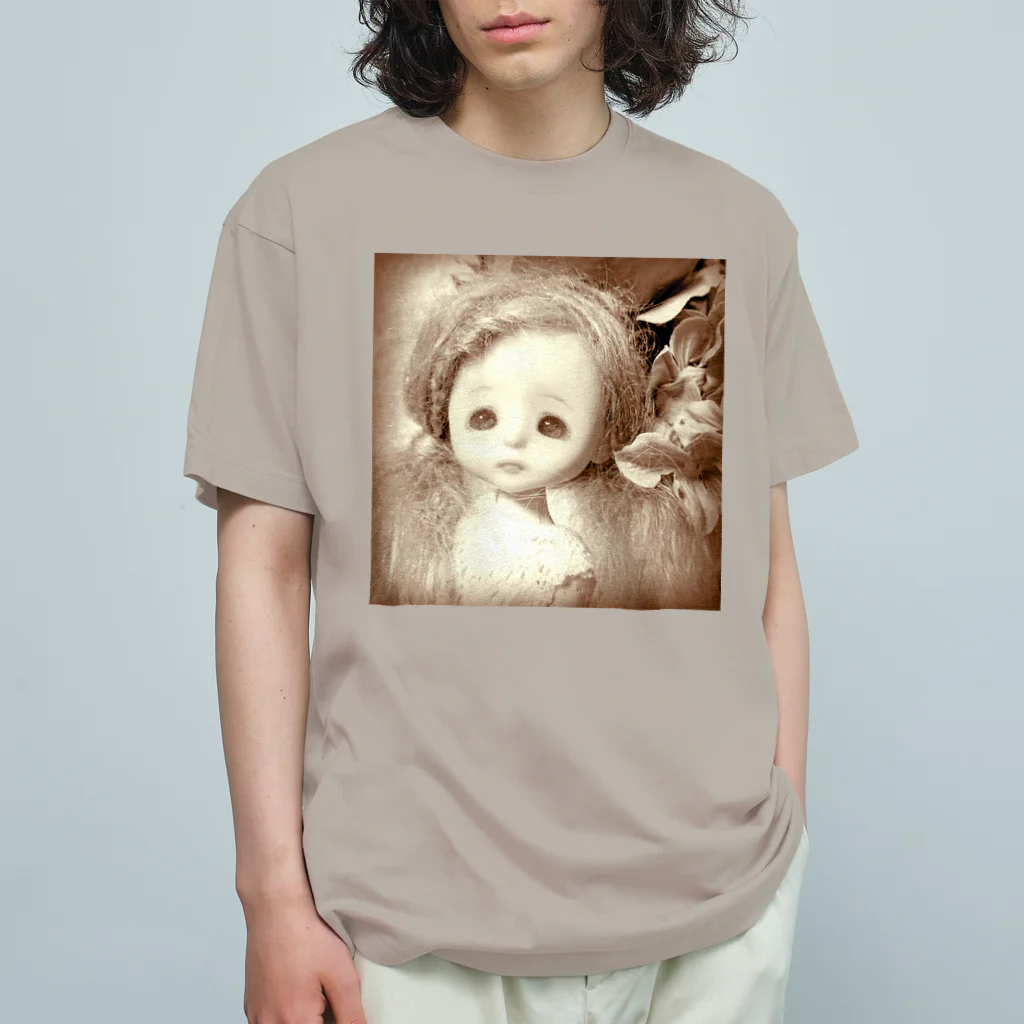 センジュちゃんのセピアセンジュちゃん オーガニックコットンTシャツ