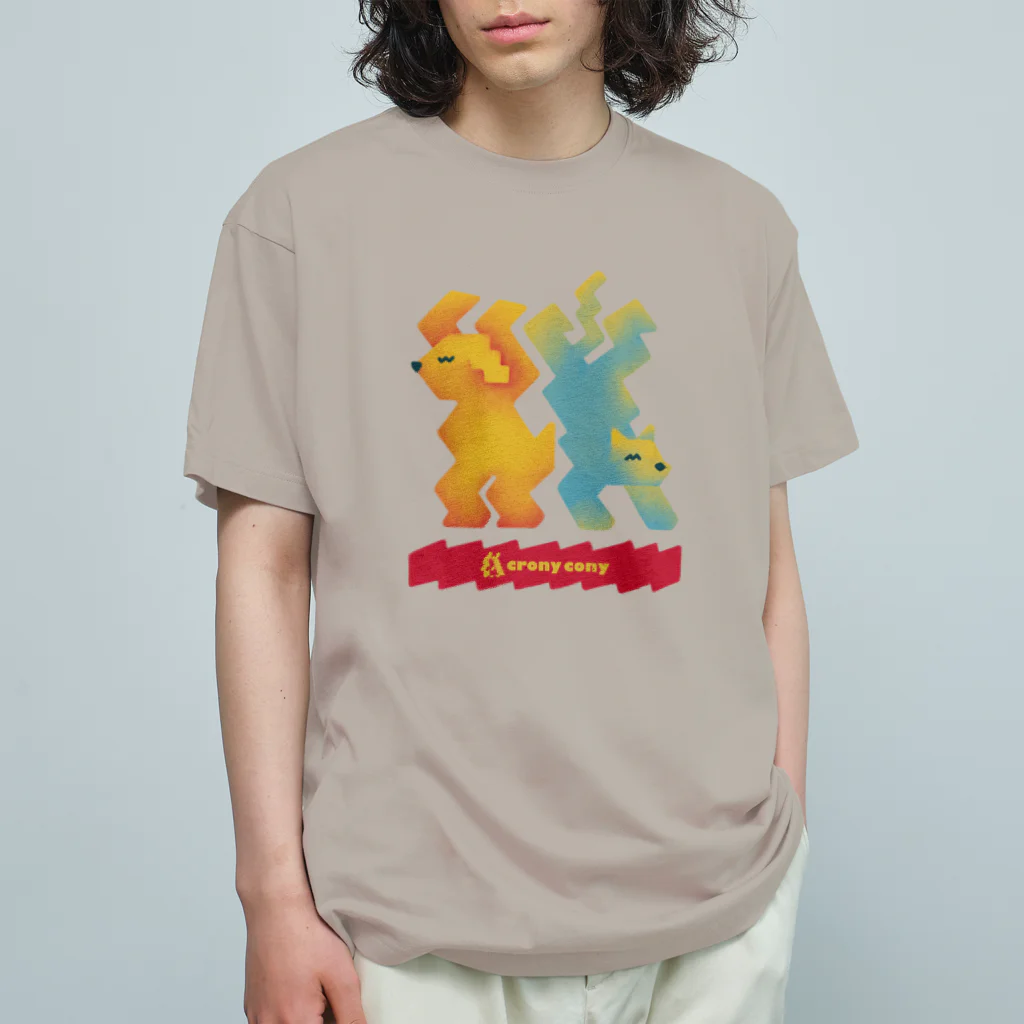 crony conyのGizagiza オーガニックコットンTシャツ