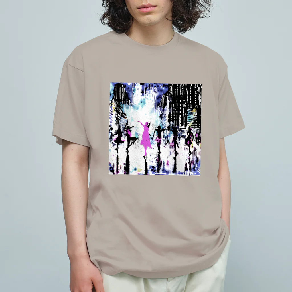 Moichi Designs Shop-2023のnew york dancer オーガニックコットンTシャツ