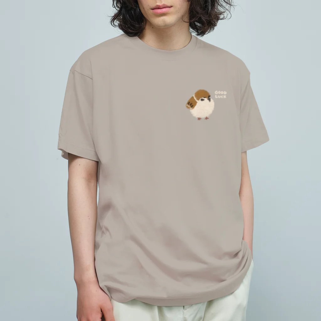 kiki25のふくら雀 オーガニックコットンTシャツ