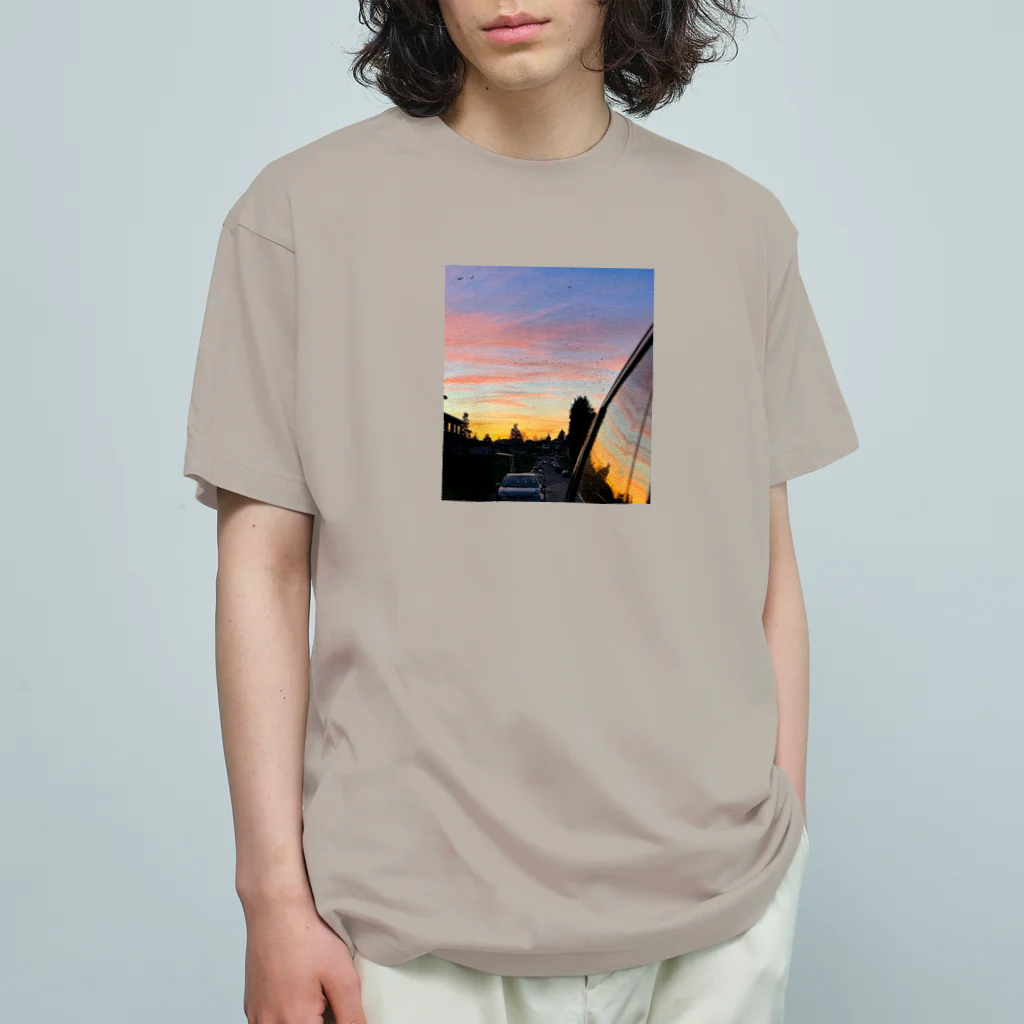 Team-MK1のStreet - Sunset オーガニックコットンTシャツ