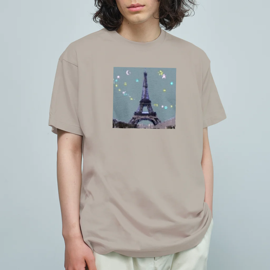 PAW WOW MEOWのParis★Night オーガニックコットンTシャツ