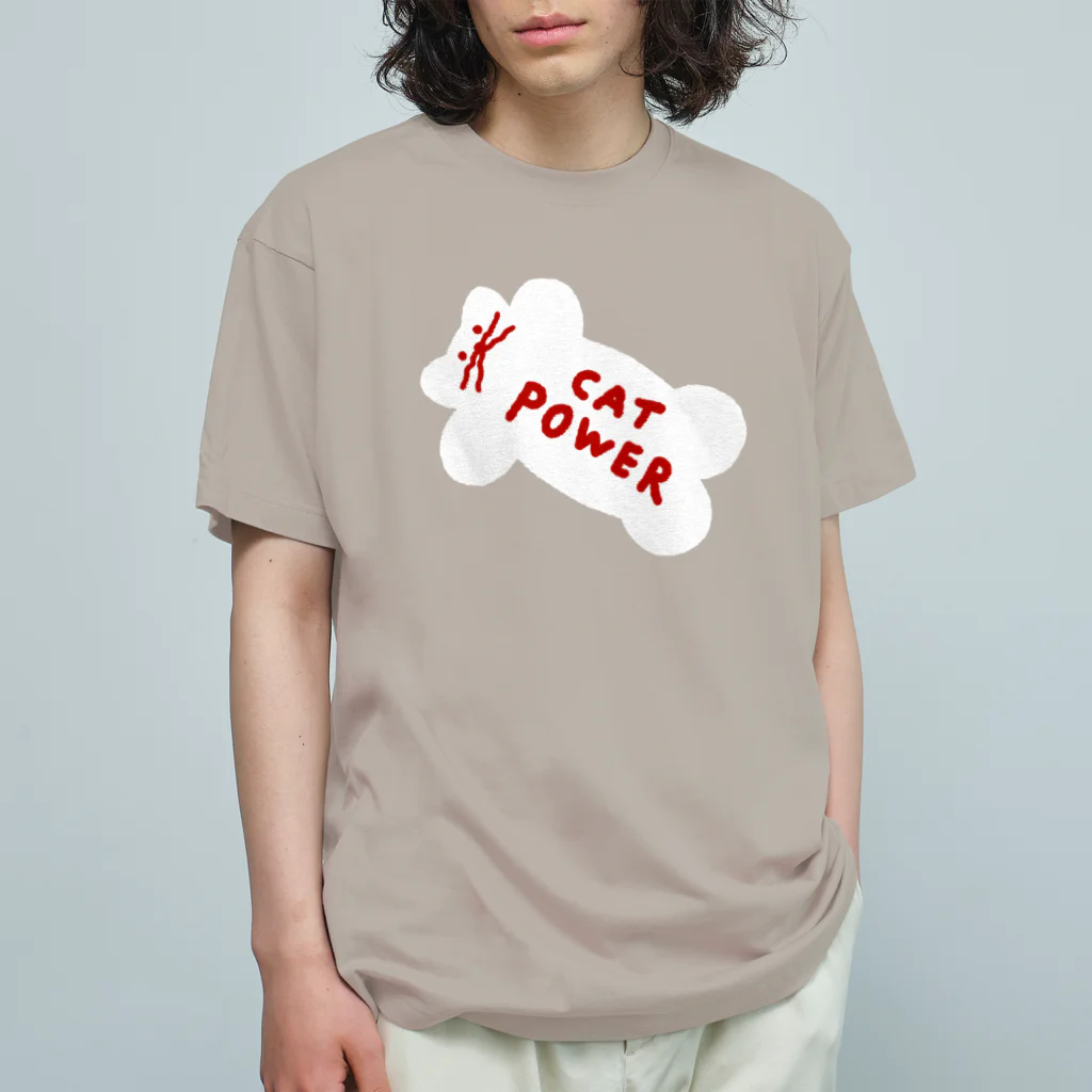 かわべしおん | イラストレーターの［BEKKO］CAT POWER オーガニックコットンTシャツ