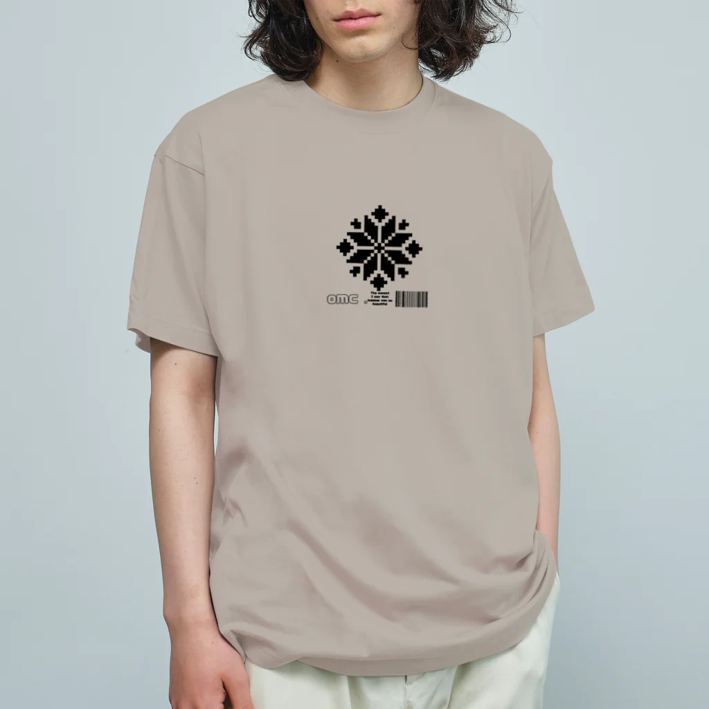 おもちショップの雪のドット結晶 Organic Cotton T-Shirt