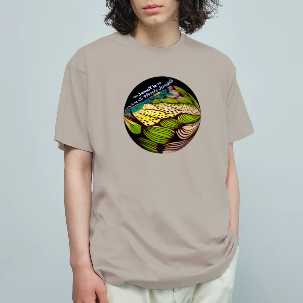 mixethnicjamamaneseのオリジナルJamaTieロゴ～アフリカン Organic Cotton T-Shirt