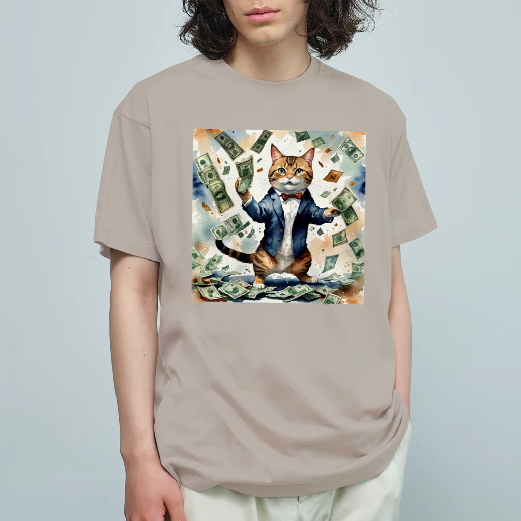 なむねこの猫社長 Organic Cotton T-Shirt