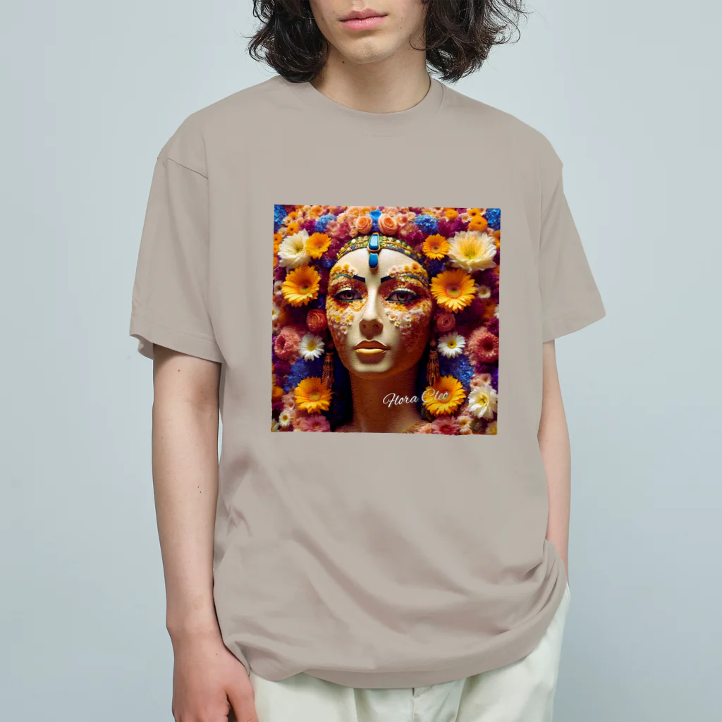 お花屋SUNのFlora Cleo「フローラ・クレオ」 Organic Cotton T-Shirt