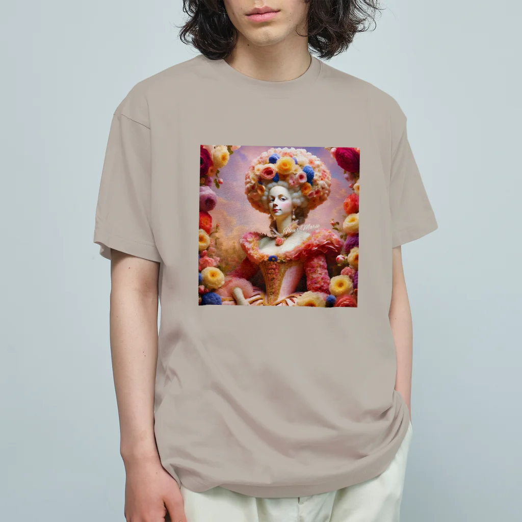 お花屋SUNのFleur Marie 「フルール・マリー」 Organic Cotton T-Shirt