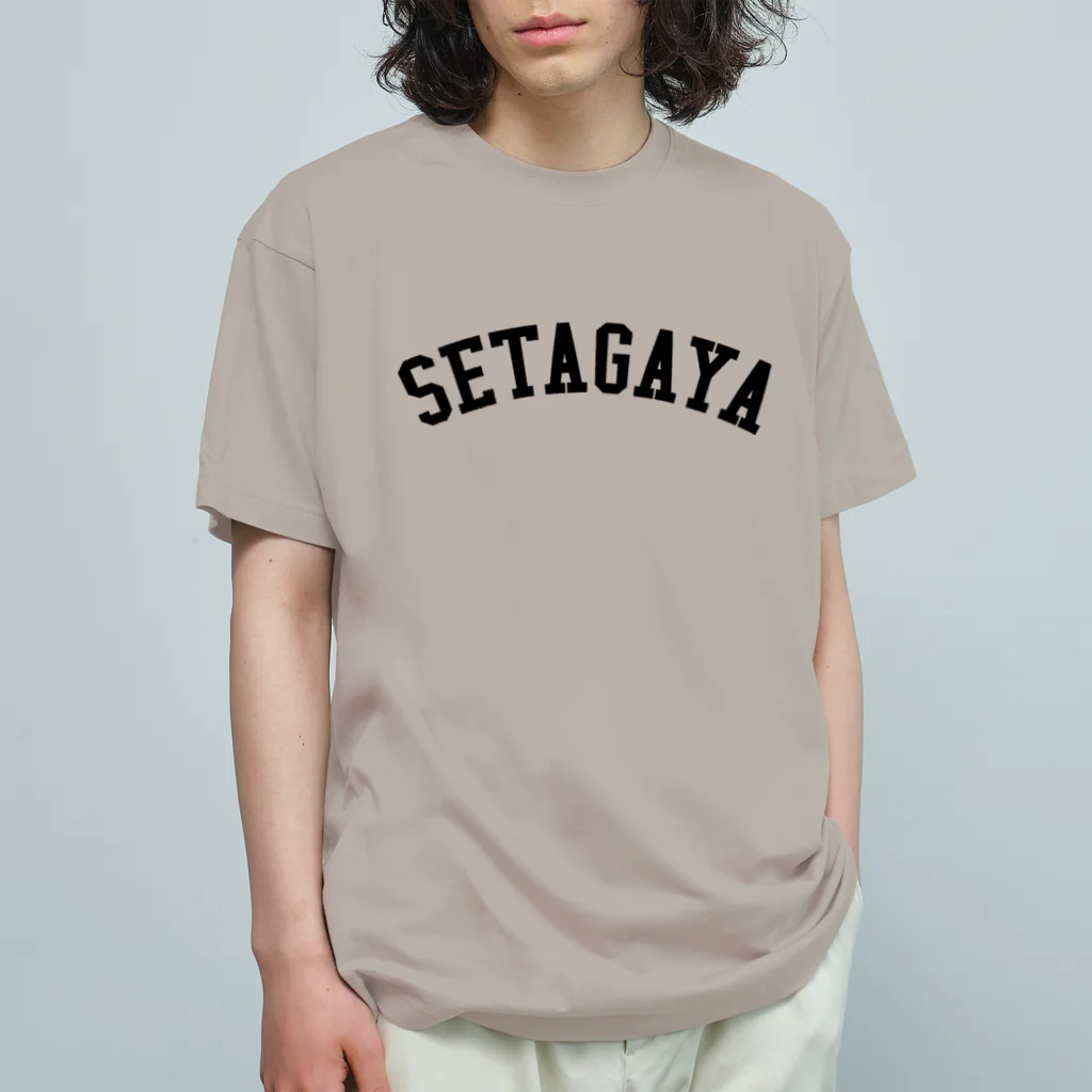 せたが屋さんの世田谷Tシャツ　ブラックロゴ(setagaya item) オーガニックコットンTシャツ