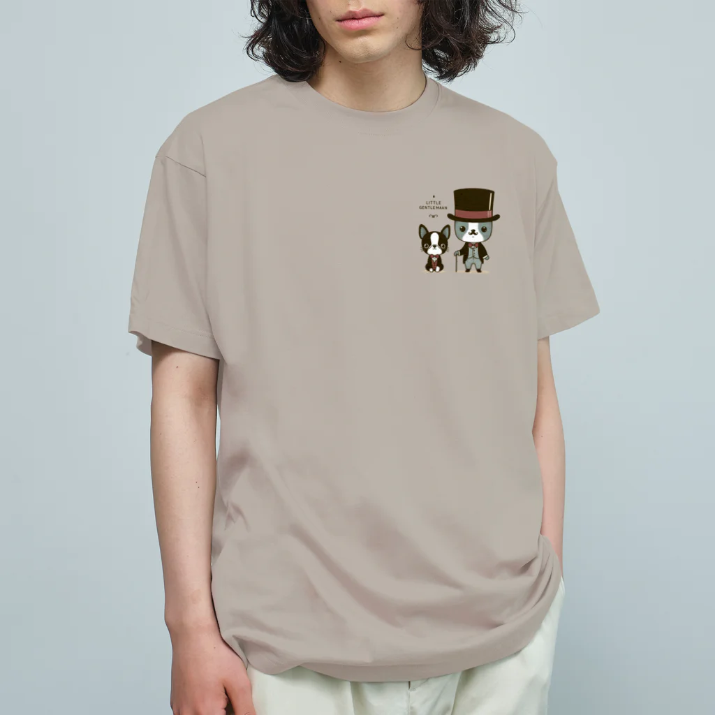 ブヒーズの小さなボステリ紳士くん Organic Cotton T-Shirt