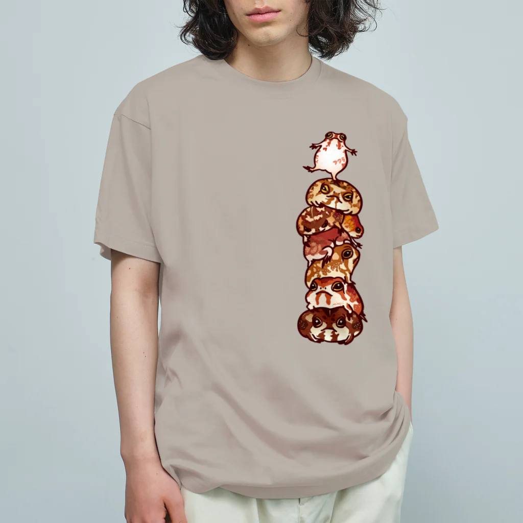 みのじのフクラガエル オーガニックコットンTシャツ