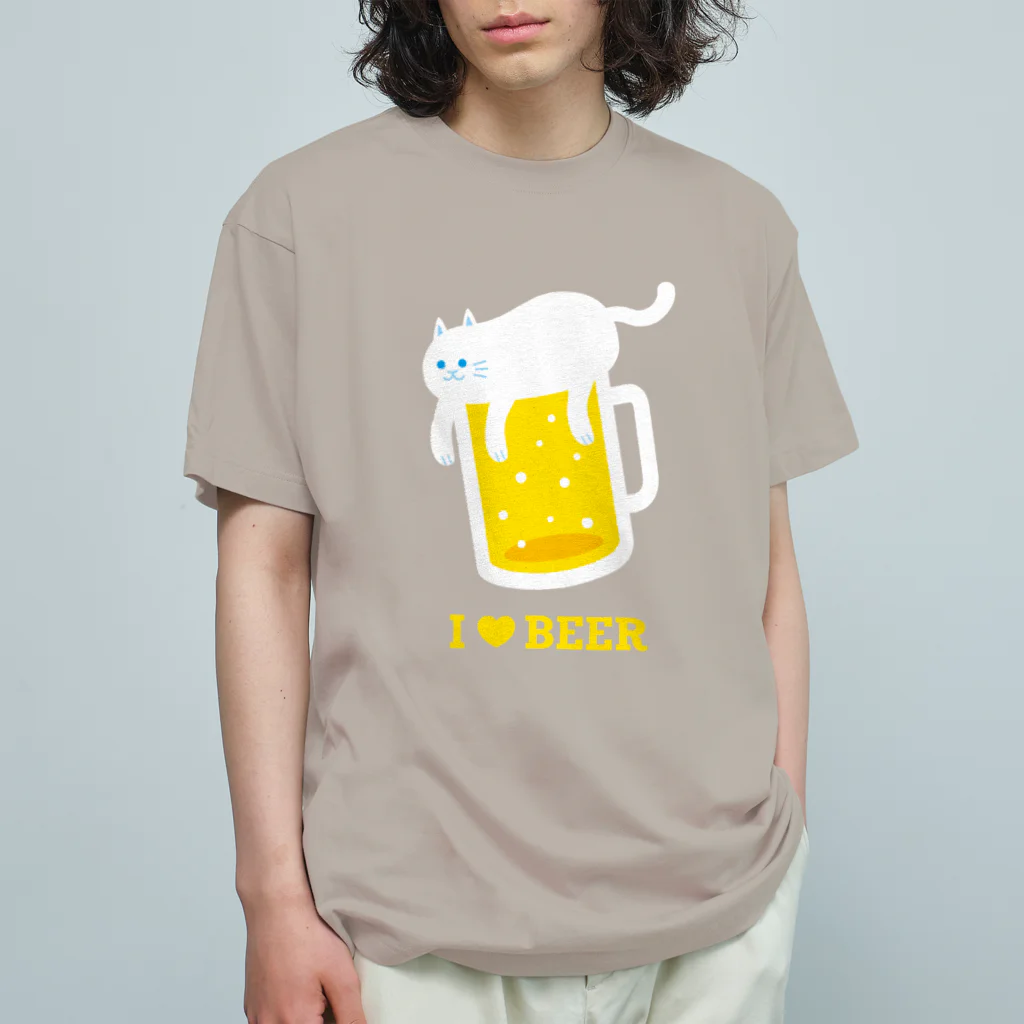 hiropo3のねこ泡ビール Organic Cotton T-Shirt