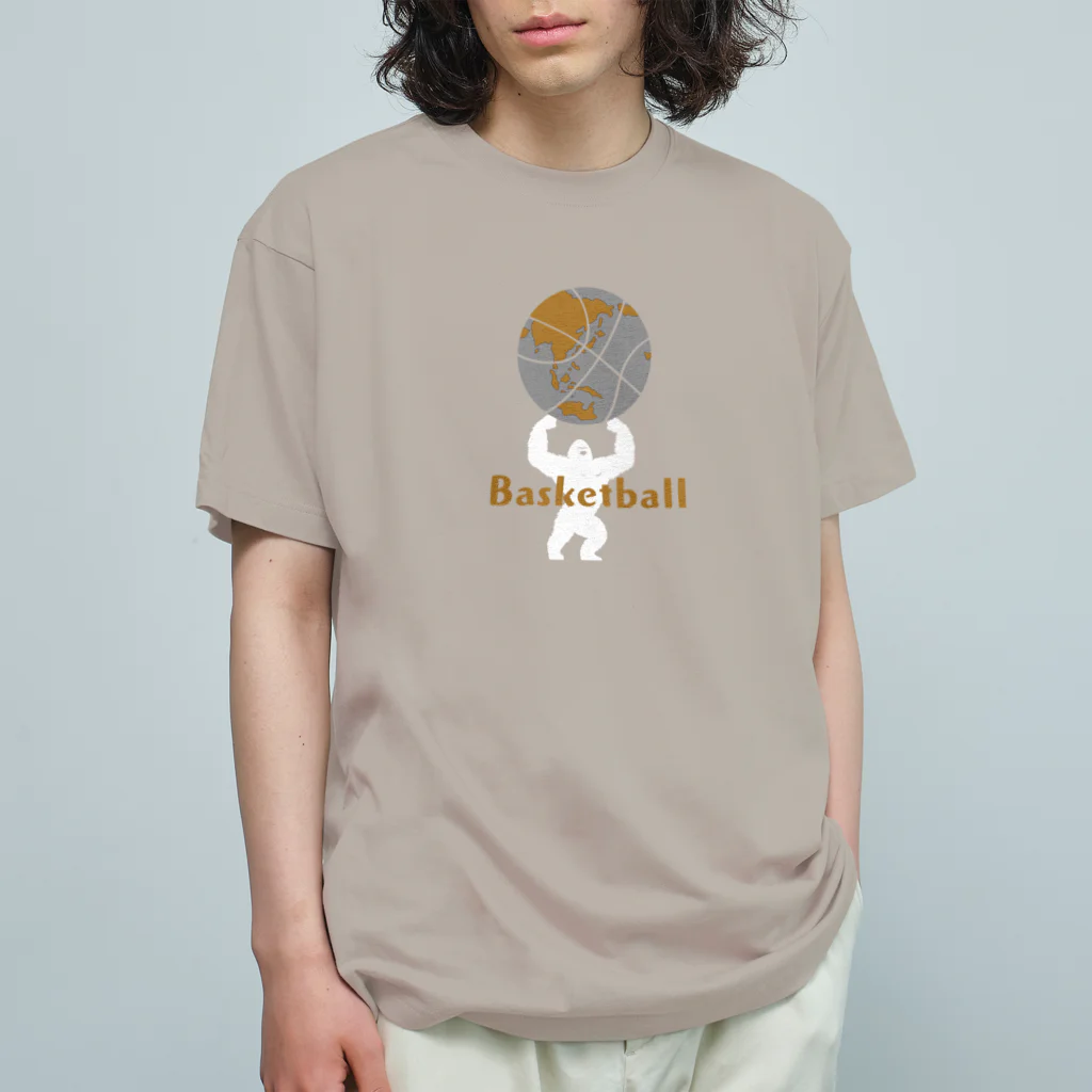 o-h-oのbasket-gorilla １ オーガニックコットンTシャツ