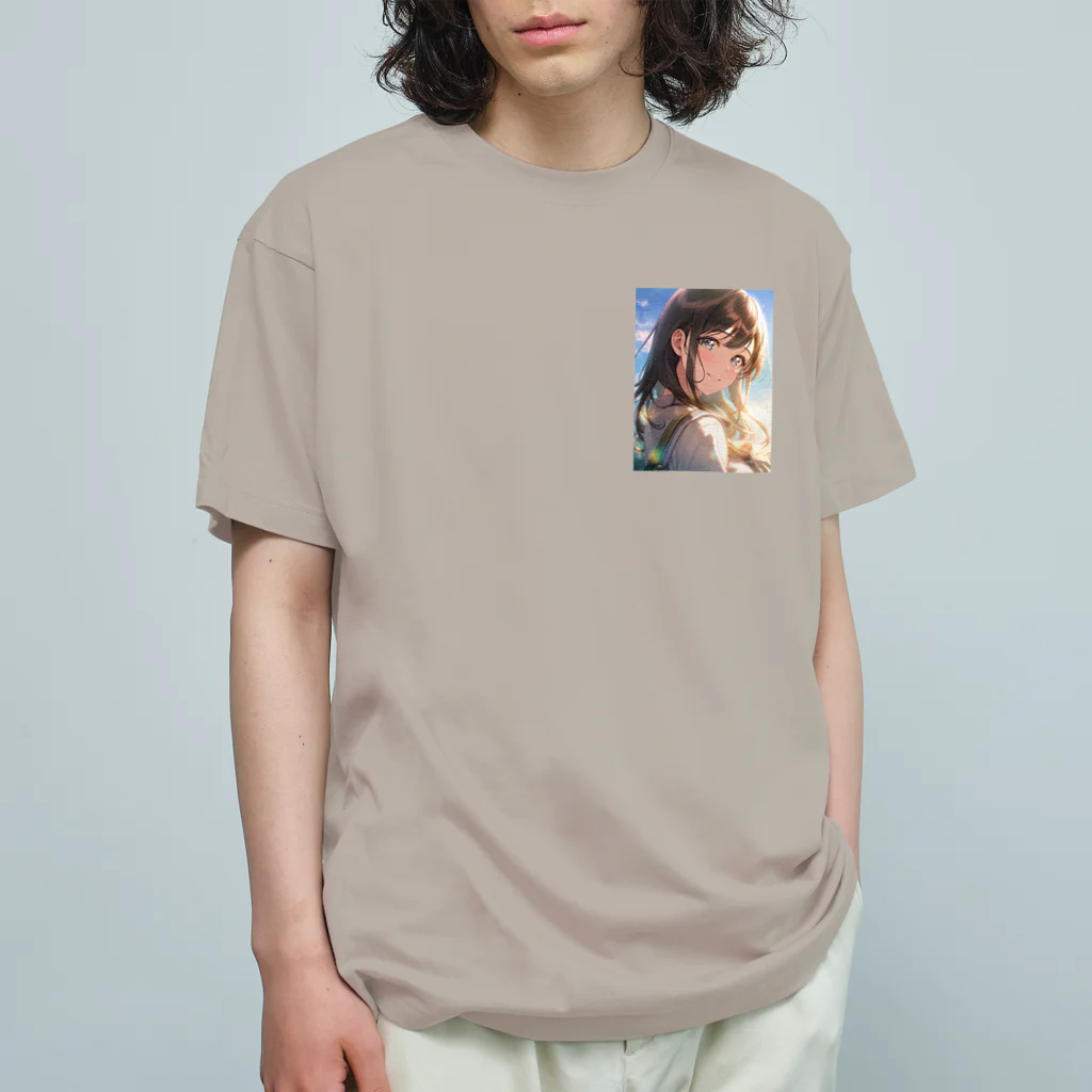 きゃんべるの彼女の微笑み - A Glimpse of Happiness Organic Cotton T-Shirt