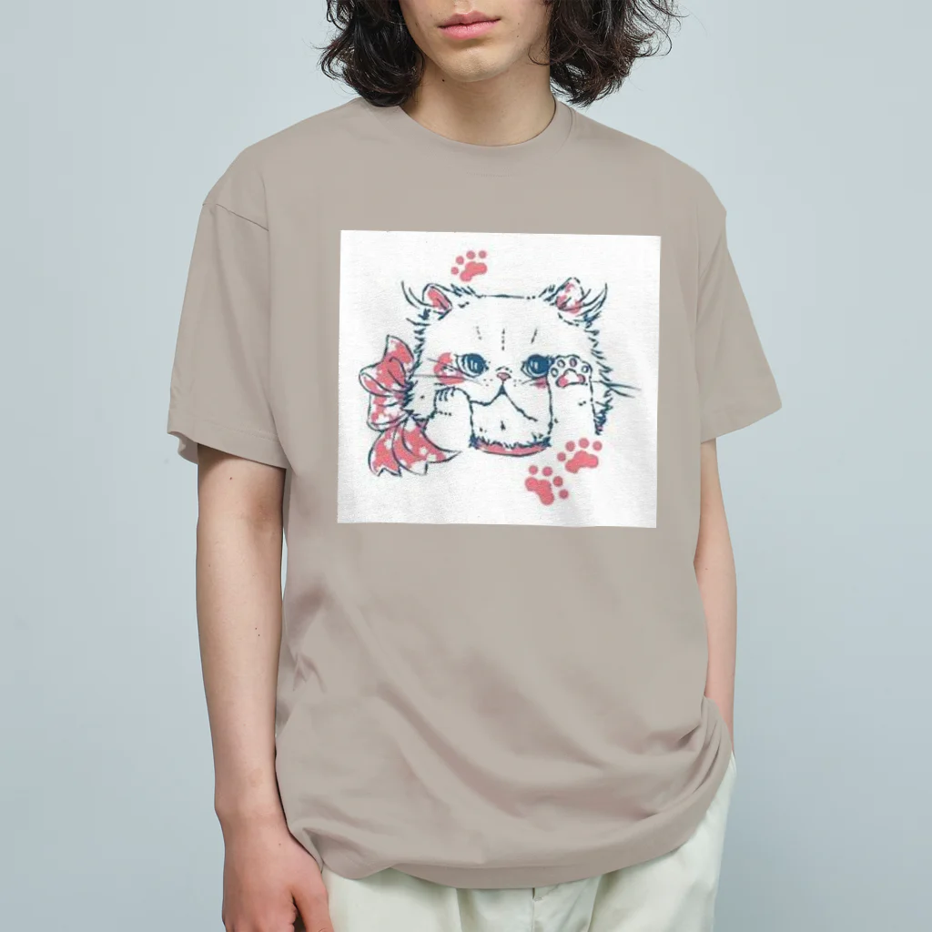 Reea wkoのふわっねっこっ オーガニックコットンTシャツ