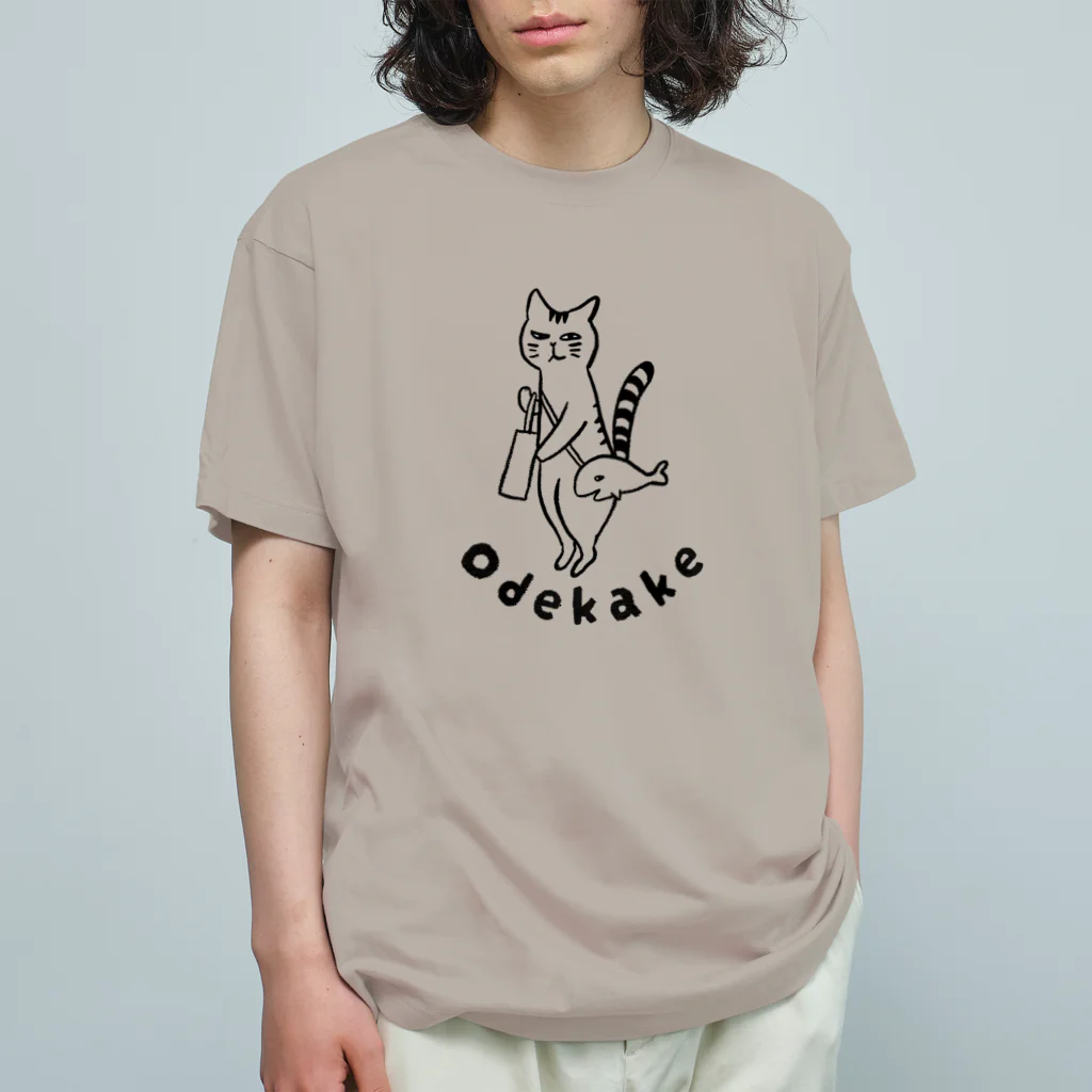 nekomataのOdekake　Tシャツ オーガニックコットンTシャツ