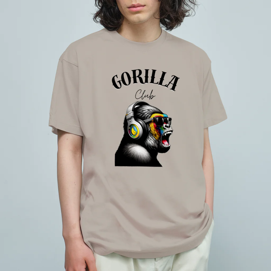 GORILLA_CLUBのノリノリゴリー オーガニックコットンTシャツ