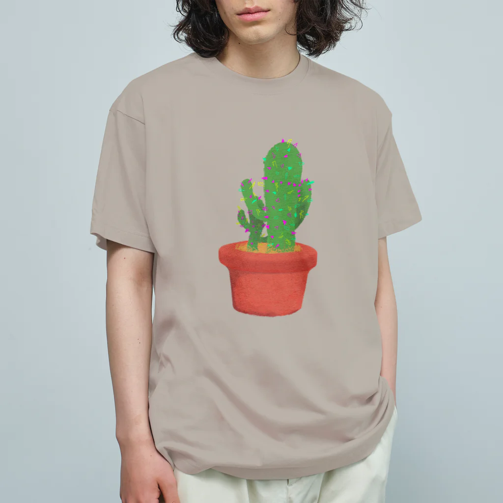 Polmetoca  ポルメトカのサボテン having fun Organic Cotton T-Shirt