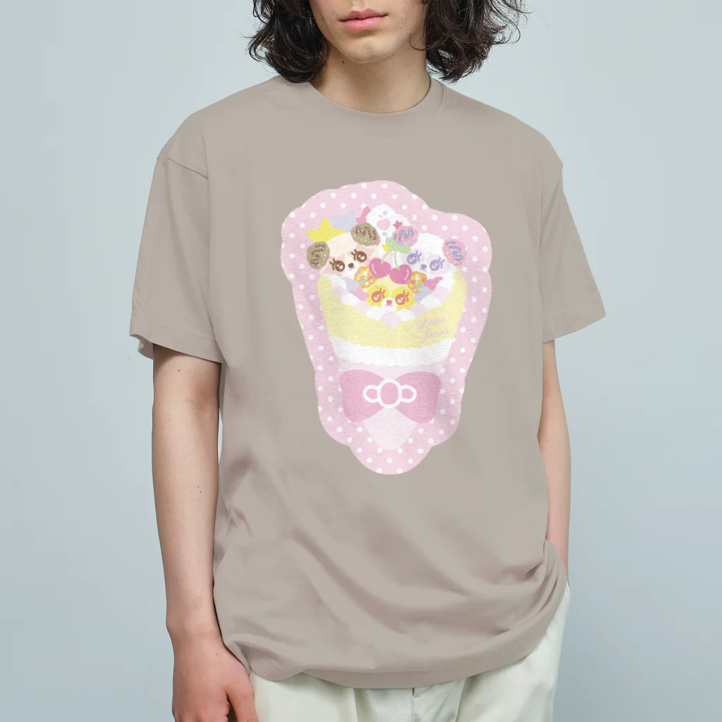 🎀りぼんぱ～ら～🎀のぱんだクレープ オーガニックコットンTシャツ