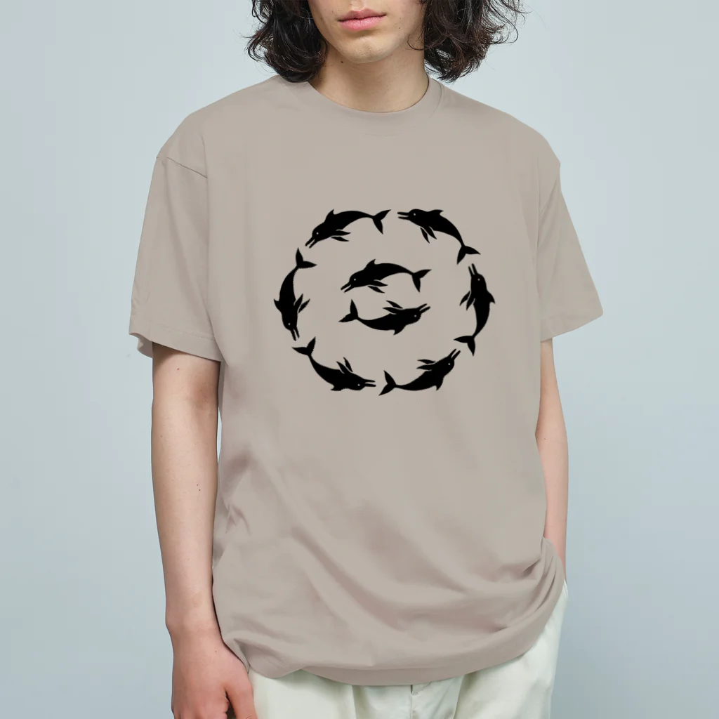 ツバメ堂のいるかあかるい Organic Cotton T-Shirt