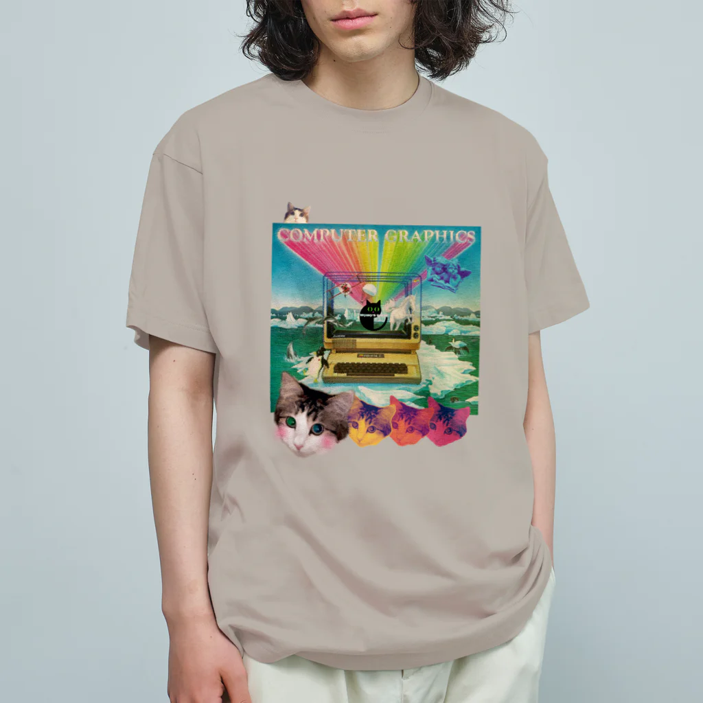 𝙈𝙊𝙈𝙊'𝙨 𝙎𝙝𝙤𝙥のcomputer graphics オーガニックコットンTシャツ