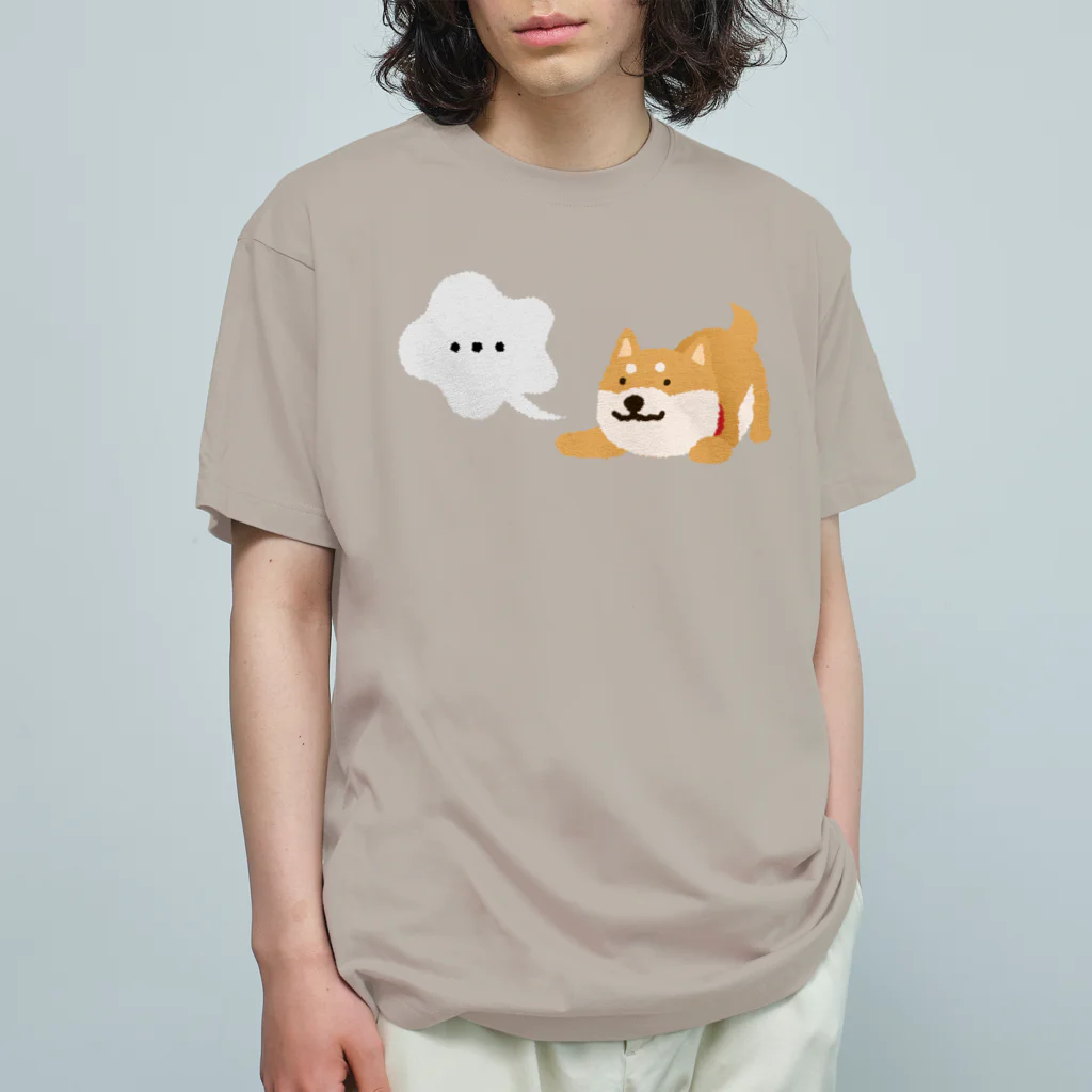 semioticaのむむむ柴犬（・・・） オーガニックコットンTシャツ