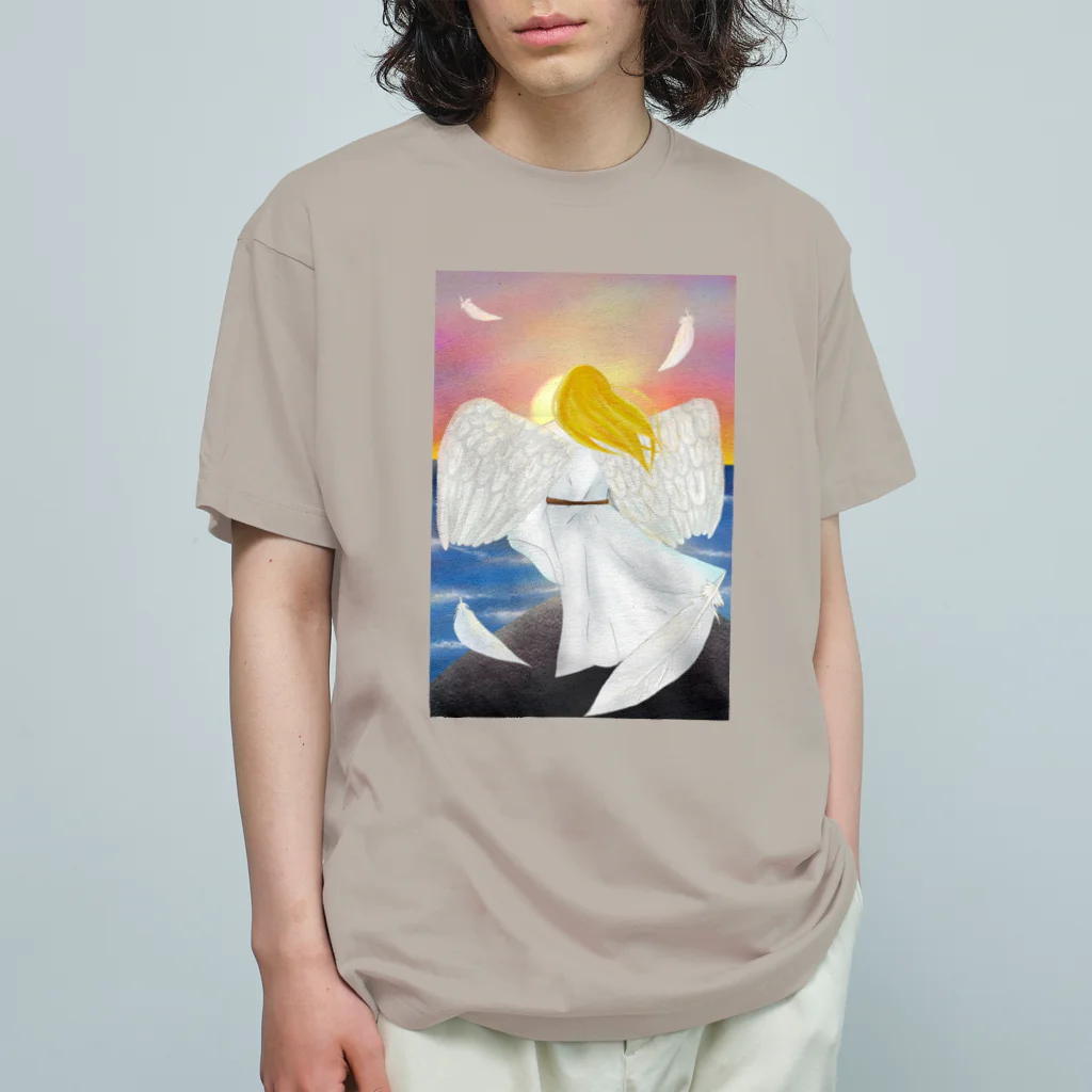 Lily bird（リリーバード）の落陽天使 Organic Cotton T-Shirt