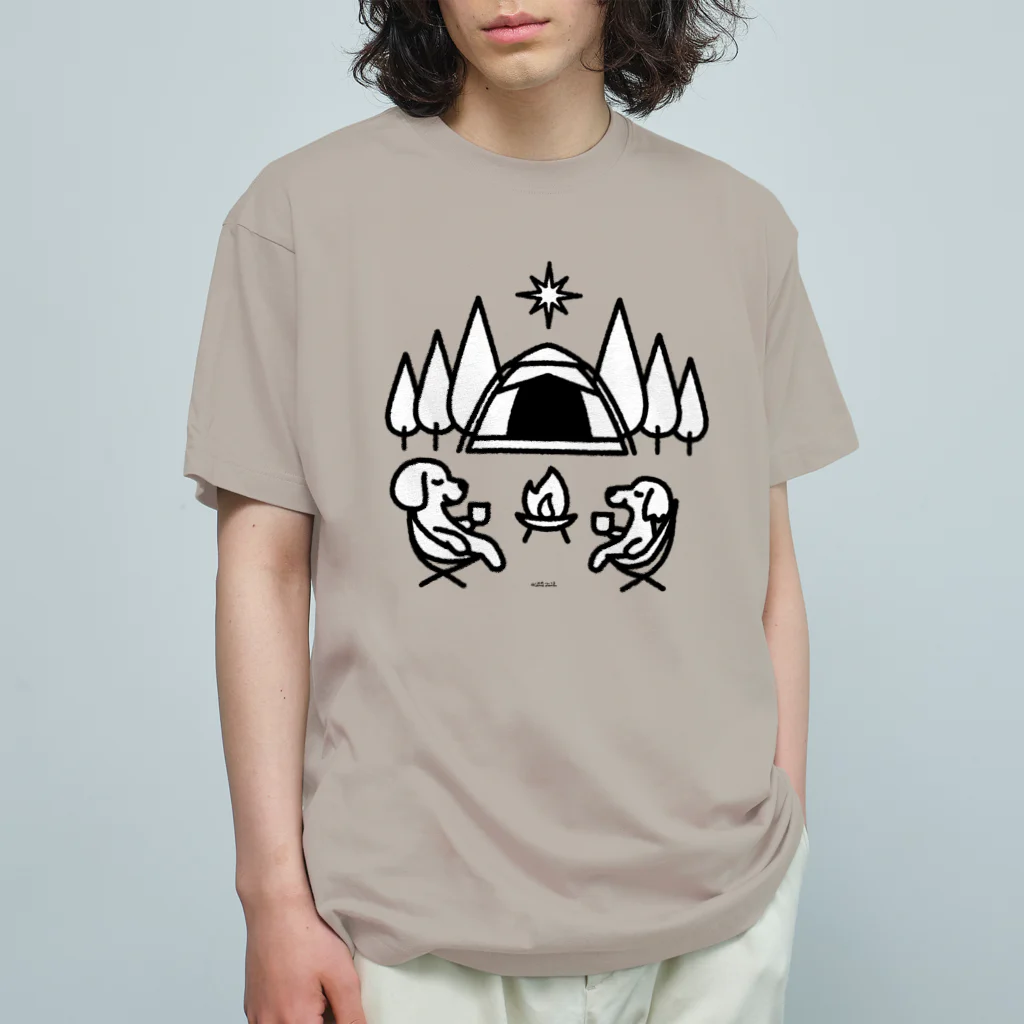 かめつるのDog camp Organic Cotton T-Shirt