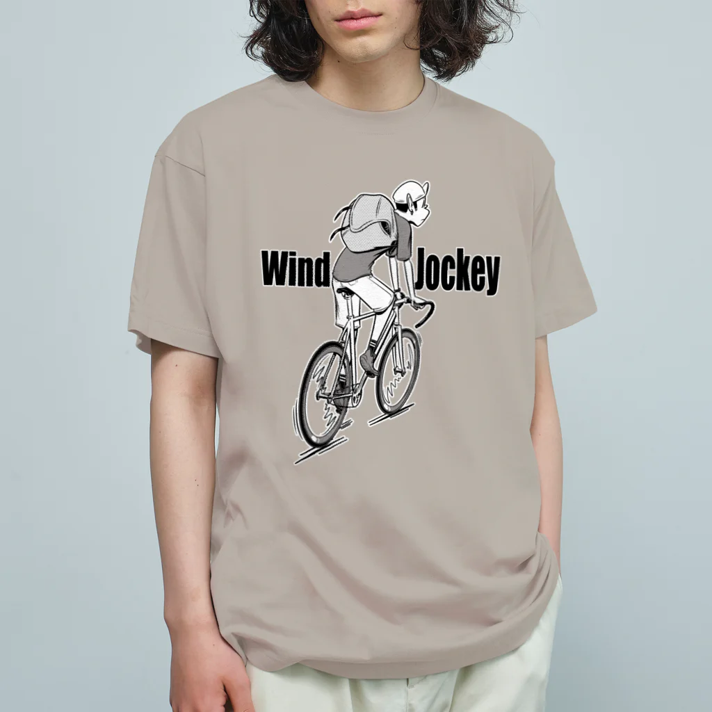 nidan-illustrationの"Wind Jockey" オーガニックコットンTシャツ