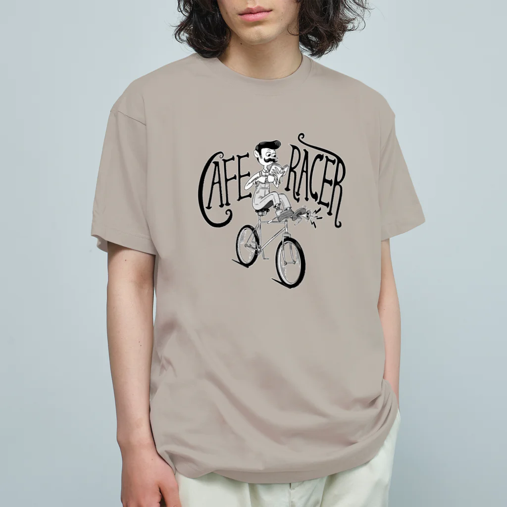 nidan-illustrationの"CAFE RACER" オーガニックコットンTシャツ