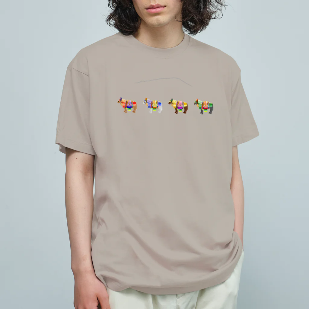 モノツクルヒト　Fuku～ふく～のチャグチャグ馬コ 行列 Organic Cotton T-Shirt