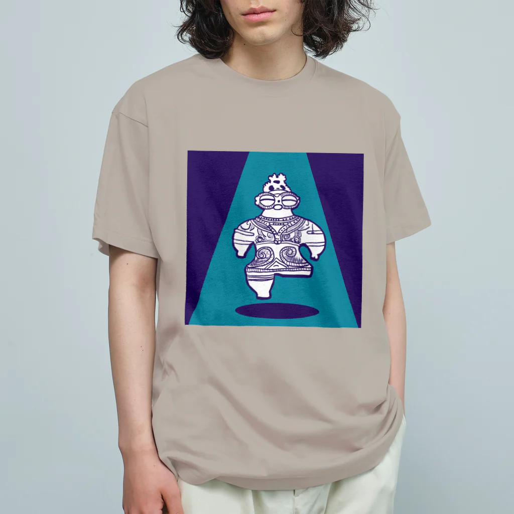 羽壱｜HANEICHIの遮光器土偶 Organic Cotton T-Shirt
