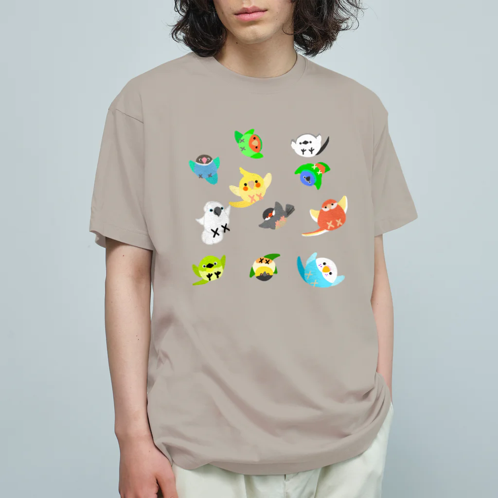 Lily bird（リリーバード）のいろいろ鳥さん オーガニックコットンTシャツ